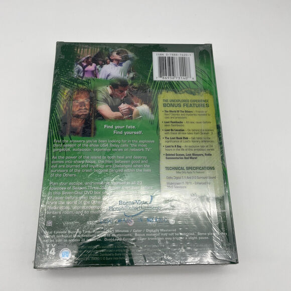 NEW RARE OOP ABC LOST COMPLETE THIRD 3RD SEASON 3 THREE 7 DISC TV DVD SET 2006 - Picture 2 of 2